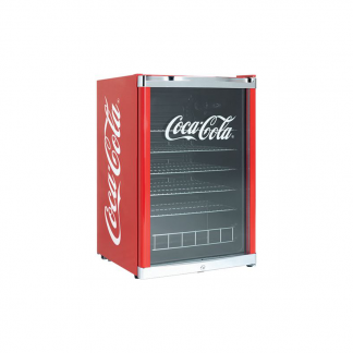 Coca Cola designe üvegajtós italhűtő party hűtő A+